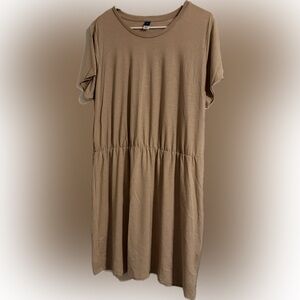 Old Navy Waist-Defined Short-Sleeve Slub-Knit Mini Dress - Size XL, EUC